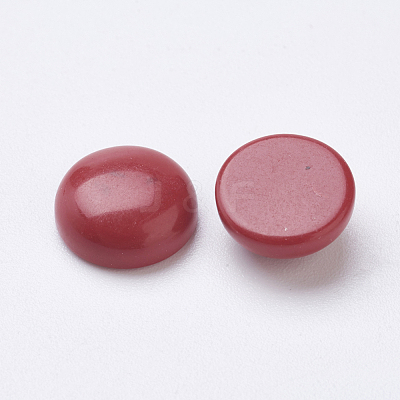 Synthetic Coral Cabochons X-G-F501-03-10mm-1