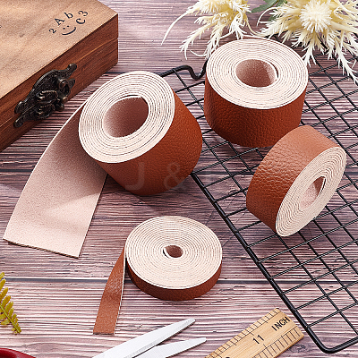 PU Leather Fabric Plain Lychee Fabric AJEW-WH0034-89D-03-1