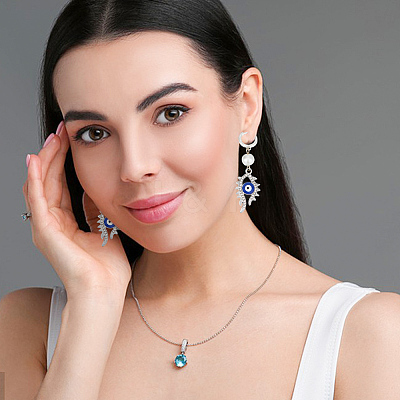 4Pcs 2 Style 925 Sterling Silver Hoop Earrings STER-GO0001-07-1