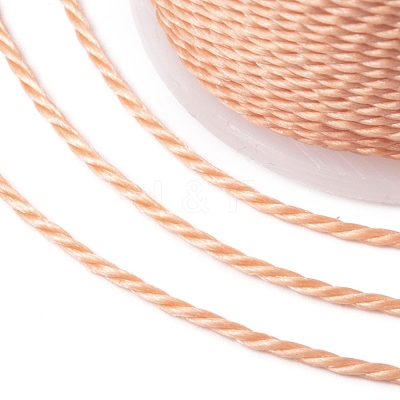 Round Waxed Polyester Cord YC-G006-01-1.0mm-26-1