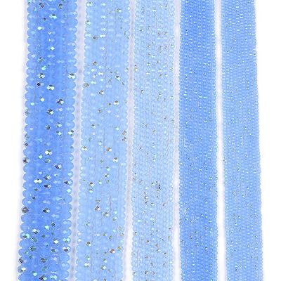 Electroplate Glass Beads Strands EGLA-A044-J6mm-L03-1