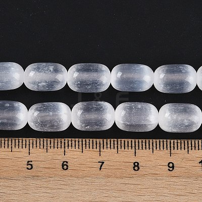 Natural Selenite Beads Strands G-F750-09-1