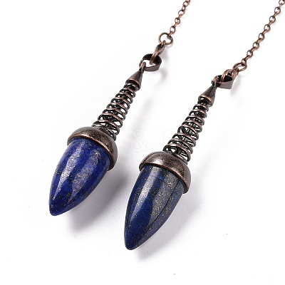 Natural Lapis Lazuli Dowsing Pendulums G-L524-06R-01-1