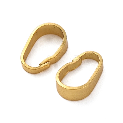 Rack Plating Brass Snap on Bails KK-Z070-34A-G-1