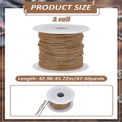 47~50 Yards Waxed Cotton Thread Cords YC-LP0001-06D-1