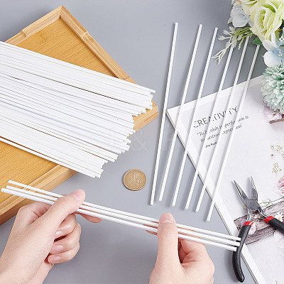 60Pcs 3 Style ABS Plastic Square & Round Tubes DIY-OC0011-73-1