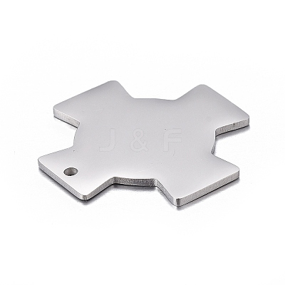 Non-Tarnish 304 Stainless Steel Pendants STAS-F254-24A-P-1
