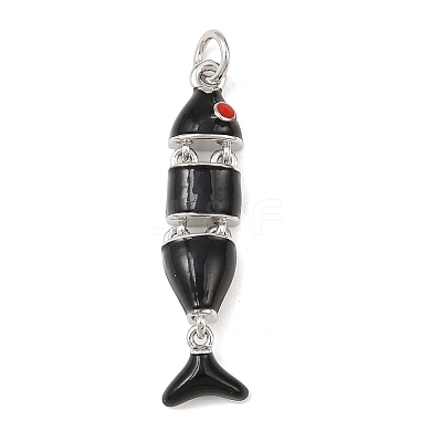 Brass Enamel Pendants KK-P339-24P-02-1