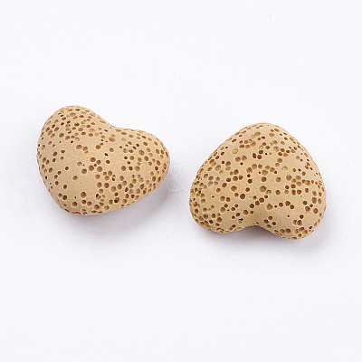 Unwaxed Natural Lava Rock Beads G-I190-A03-1