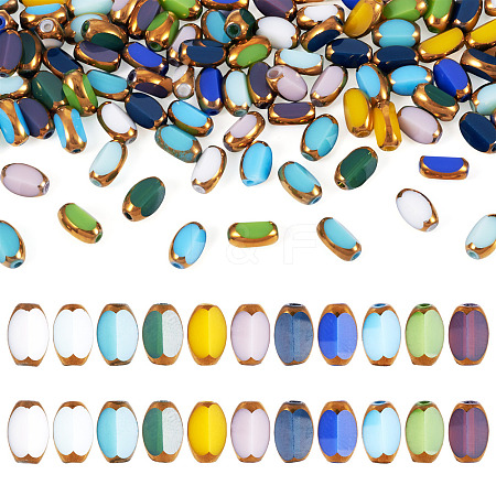 110Pcs 11 Colors Electroplate Glass Beads EGLA-TA0012-98-1