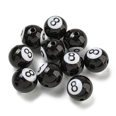 Opaque Acrylic Beads X-SACR-G039-01A-1