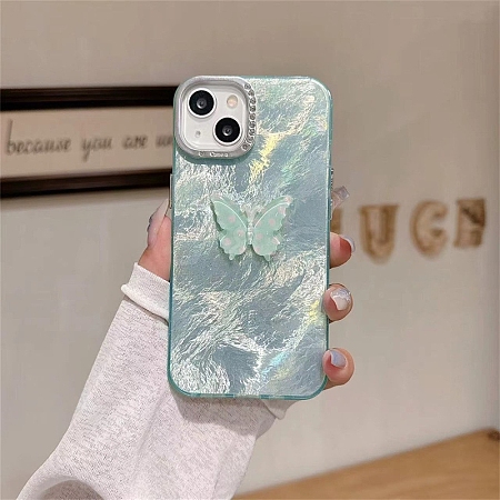 Butterfly Pattern Silicone Mobile Phone Cover PW-WGCC13A-28-1