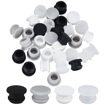 32Pcs 4 Colors Silicone Bottle Seal Plug AJEW-GF0008-08C-1