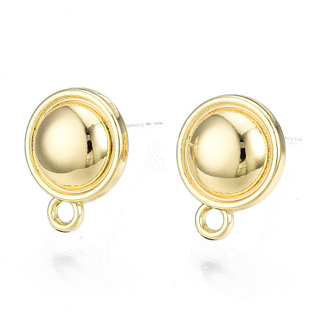 Alloy Stud Earring Findings PALLOY-T064-63LG-RS-1