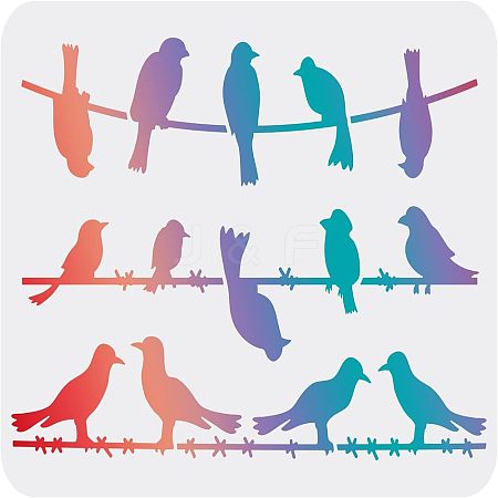 Large Plastic Reusable Drawing Painting Stencils Templates DIY-WH0202-187-1