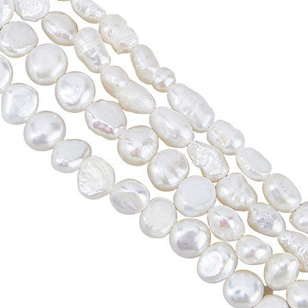 2 Strands 2 Styles Natural Cultured Freshwater Pearl Beads Strands PEAR-HS0001-25A-1