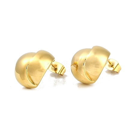 PVD Vacuum Plating 304 Stainless Steel Stud Earrings EJEW-Z075-10G-1