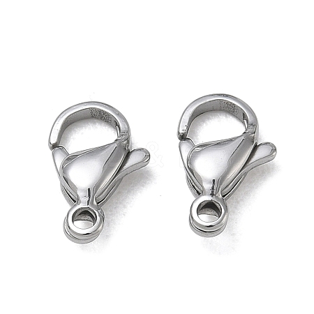304 Stainless Steel Lobster Claw Clasps SA-CBAF1D5-25P-A-1