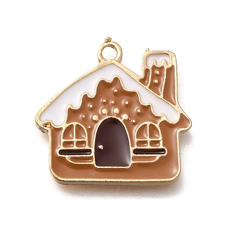 Christmas Theme Alloy Enamel Pendants ENAM-Q509-01KCG-10-1