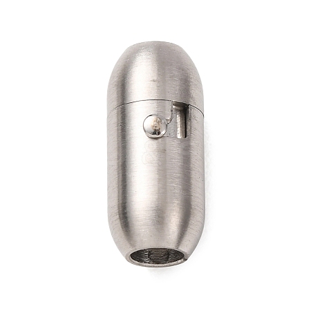 304 Stainless Steel Locking Tube Magnetic Clasps STAS-A151-02C-P-1