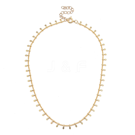 Brass Curb Chain Necklaces NJEW-JN03070-01-1