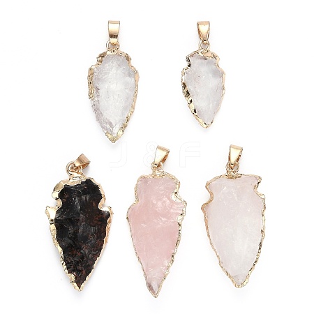 Natural Gemstone Pendants G-Q490-A-M-1