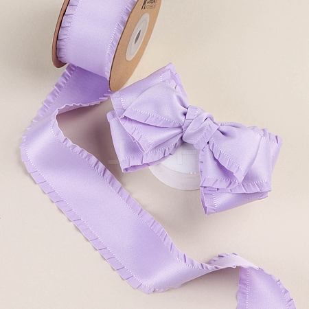 10 Yards Polyester Ruffled Ribbons PW-WG29113-14-1