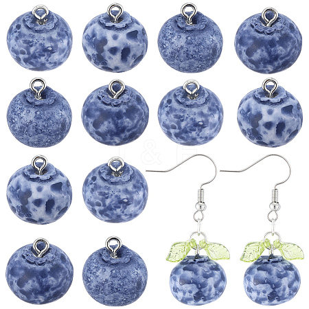 16Pcs Resin Pendants RESI-SC0006-44-1