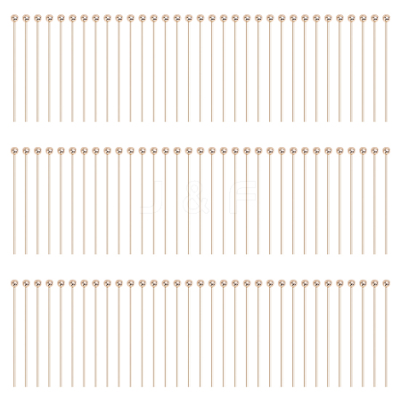 100Pcs Brass Ball Head Pins KK-GO0002-44C-1