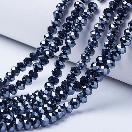 Electroplate Glass Beads Strands LS-EGLA-A044-P4mm-A18-1