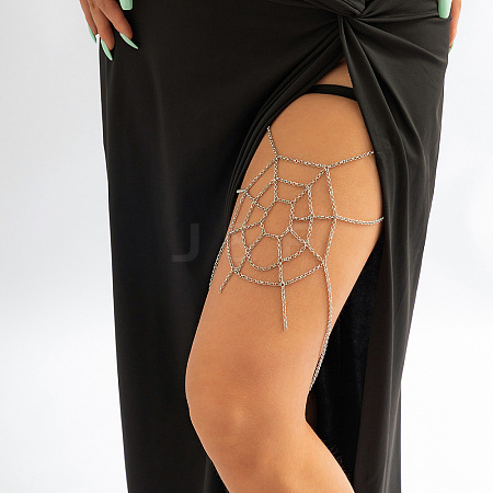 Halloween Iron Elastic Spider Web Leg Chains WGFAAE0-01-1