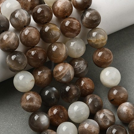Natural Multi-Moonstone Beads Strands G-J157-12mm-06-1