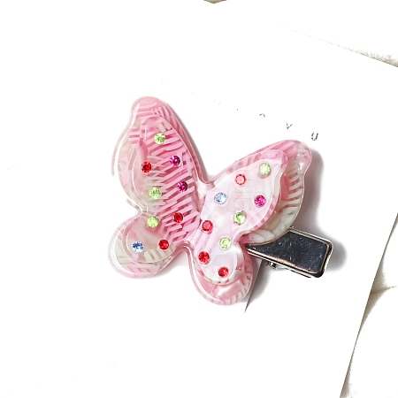 Butterfly Shape Cellulose Acetate Alligator Hair Clips PW-WG5E2FB-01-1