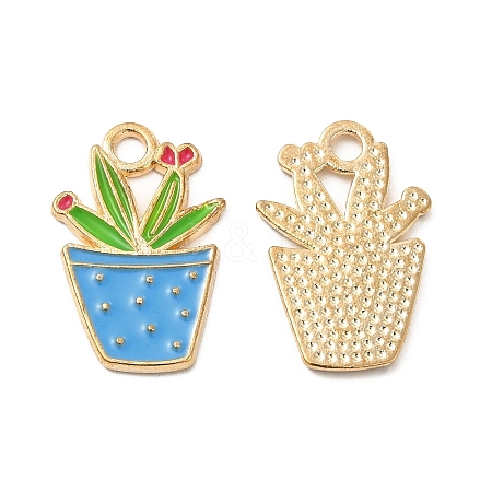 Alloy Enamel Pendants ENAM-G211-01G-03-1