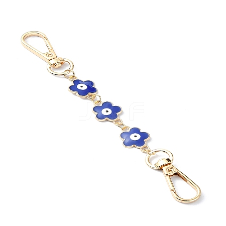 Alloy Enamel Evil Eye Flower Link Bag Strap FIND-YW00004-1