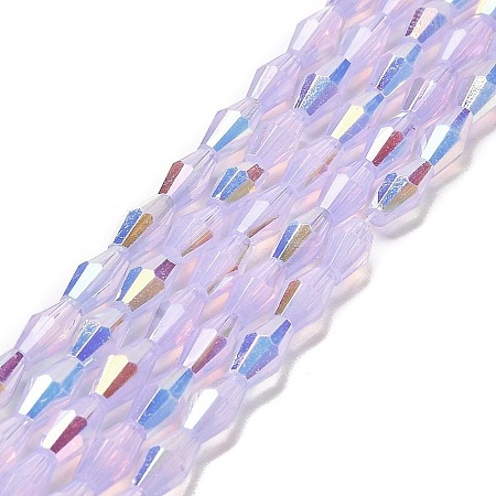 Baking Painted Glass Beads Strands DGLA-D001-01E-1