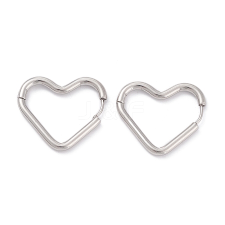 201 Stainless Steel Hoop Earrings STAS-D451-36P-1