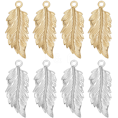 20Pcs 2 Colors Brass Pendants KK-BBC0011-26-1