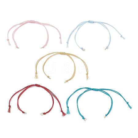 Polyester Cord Braided Bracelet Making AJEW-JB01376-1