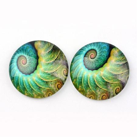 Glass Cabochons for DIY Projects GGLA-L020-25mm-59-1