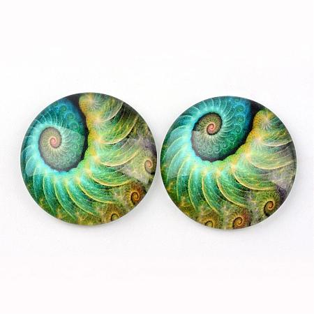 Glass Cabochons for DIY Projects GGLA-L020-25mm-59-1