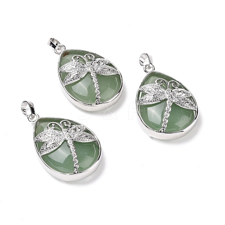 Natural Green Aventurine Pendants G-G900-01P-01-1