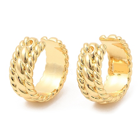 Brass Cuff Earrings EJEW-K251-20G-1