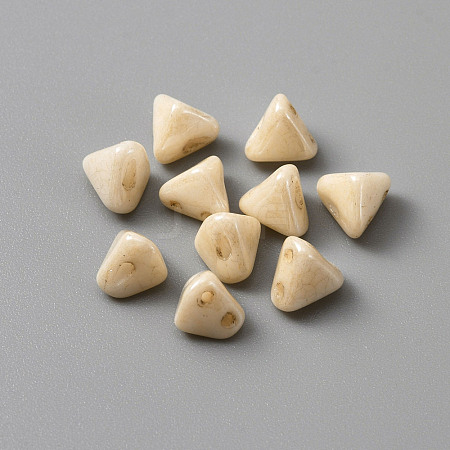10Pcs Czech Glass Beads GLAA-WH0022-91A-1