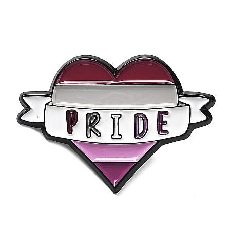 Lesbian Pride Rainbow Theme Enamel Pins JEWB-D019-04F-EB-1