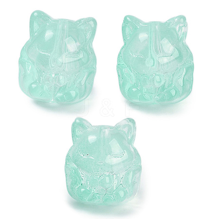 Transparent Spray Paint Glass Beads X1-GLAA-H035-01F-1