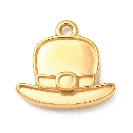304 Stainless Steel Pendant Cabochon Settings for Enamel STAS-Z204-02G-1