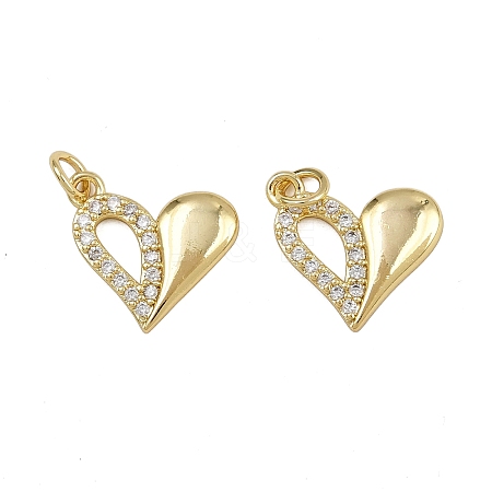 Brass Micro Pave Cubic Zirconia Pendants ZIRC-I367-11G-07-1