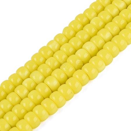 Opaque Glass Beads Strands GLAA-NH0002-B01-C07-1