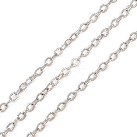 Brass Cable Chains KK-CBAC547-08P-1